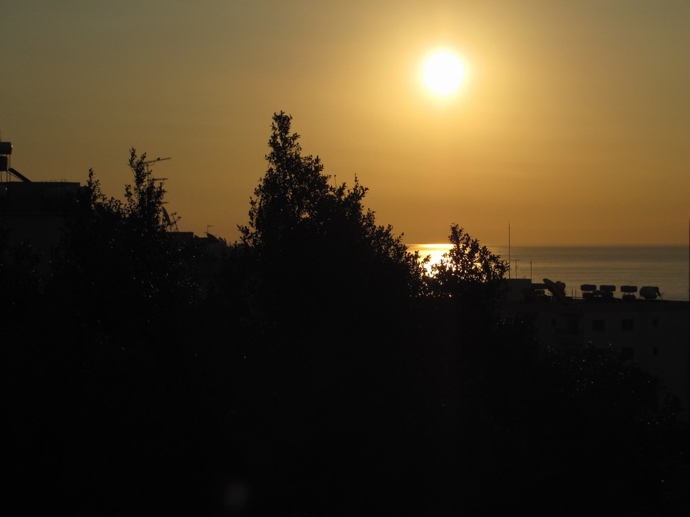 sunset over Limassol